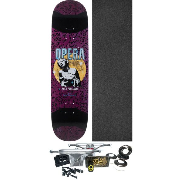 Opera Skateboards Alex Perelson Grasp II Skateboard Deck Slick - 8.38" x 31.6" - Complete Skateboard Bundle